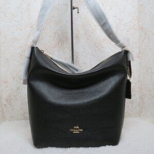 Coach Val Leather Duffle Bag (Black)